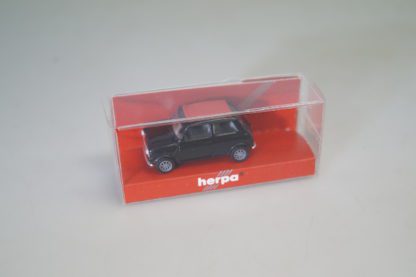 1:87 Herpa 022064 MINI COOPER schwarz, Faltdach rot – NEU