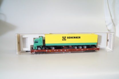 H0 Fleischmann 527204 Rola-Niederflurwagen + MAN Lkw Schenker, neuw./OVP
