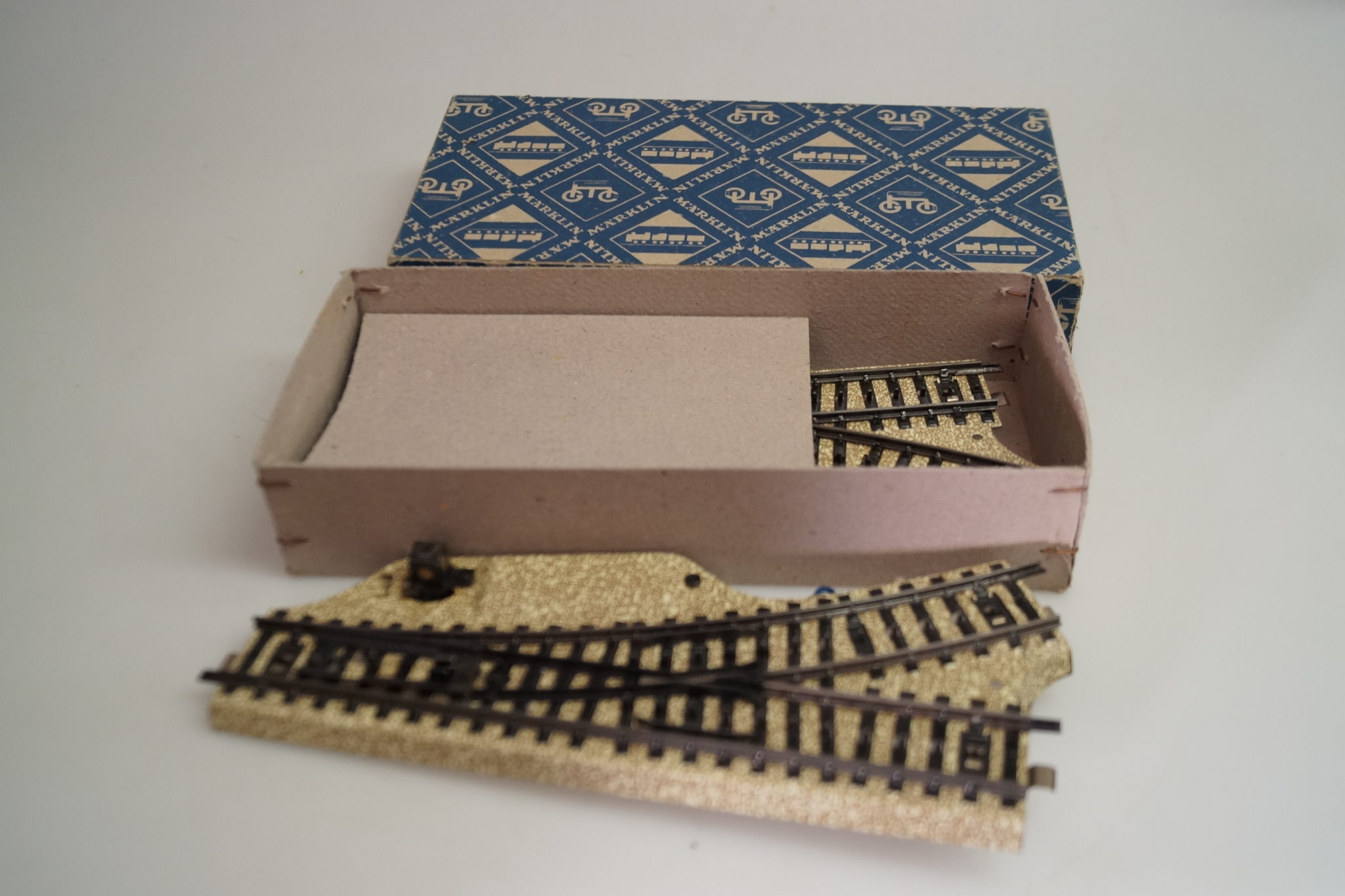 H0: Märklin 3601 MW Elektromagnetisches Weichenpaar M-Gleis, top