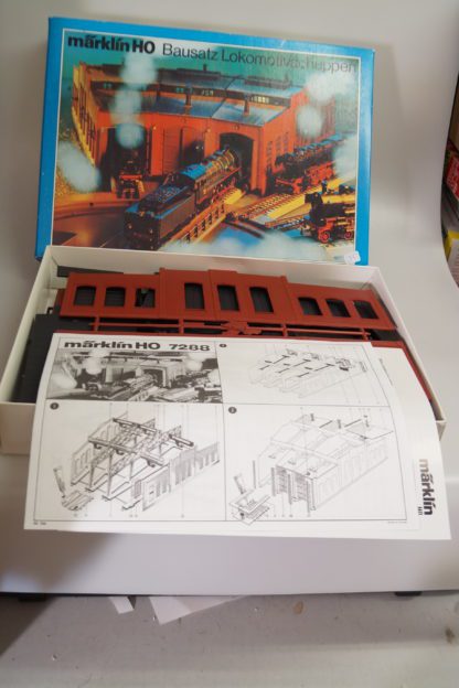 H0: Märklin 7288 Bausatz Lokomotivschuppen - neu