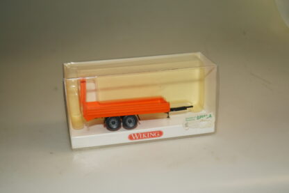 1:87 Wiking 666 01 21 Anhänger für Mini-Bagger orange-rot, neuw./ovp