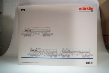 H0: Märklin 48451 3x Schüttgut-Kippwagen Fans DB - top/ovp – Bild 2