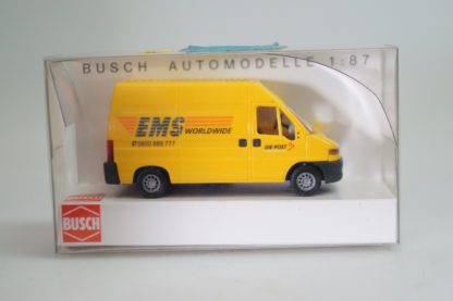 1:87 Busch 47319 Fiat Ducato Post EMS CH, neu