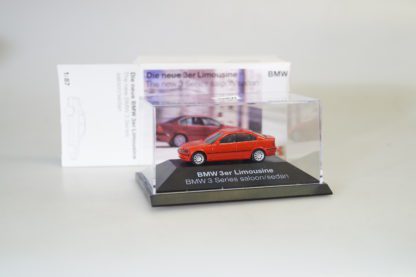 1:87 Herpa 80419422484 PC Box BMW E36 3er Limo rot, neuw./ovp