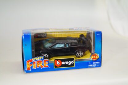 1:43 Bburago Street Fire Lamborghini Countach 5000 schwarz, neuw./ovp