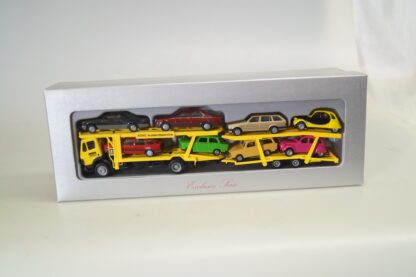 1:87 Herpa exclusiv MB Autotransporter ADAC AUSLANDSSERVICE, NEU
