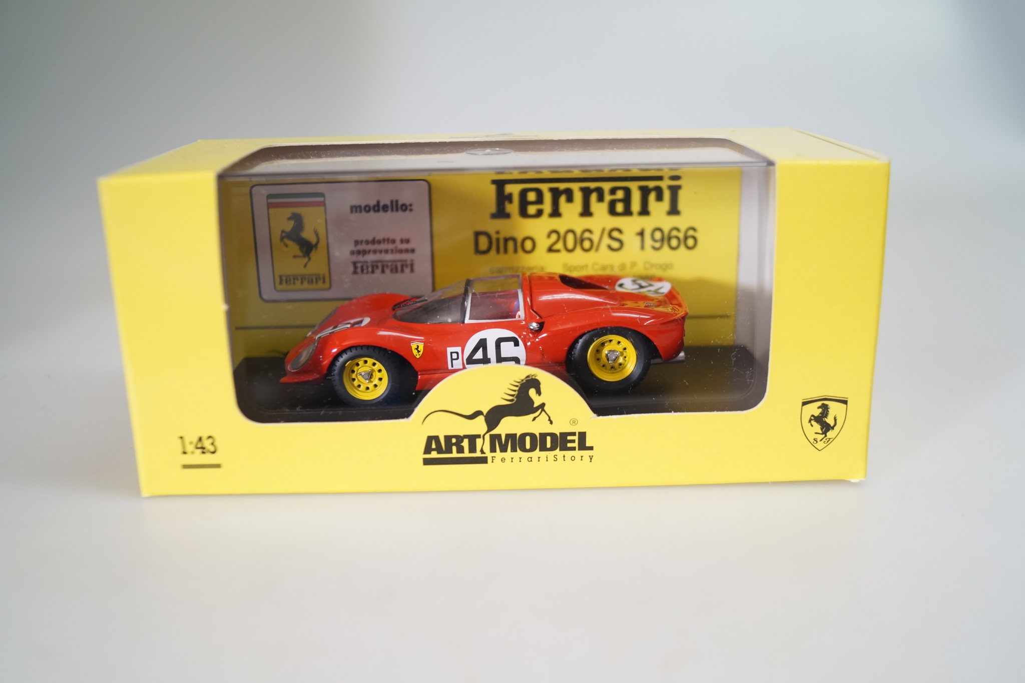 Miniature Dino Ferrari 206 S – 24h Du Mans 1966 – Art Models 1/43 – Occasion