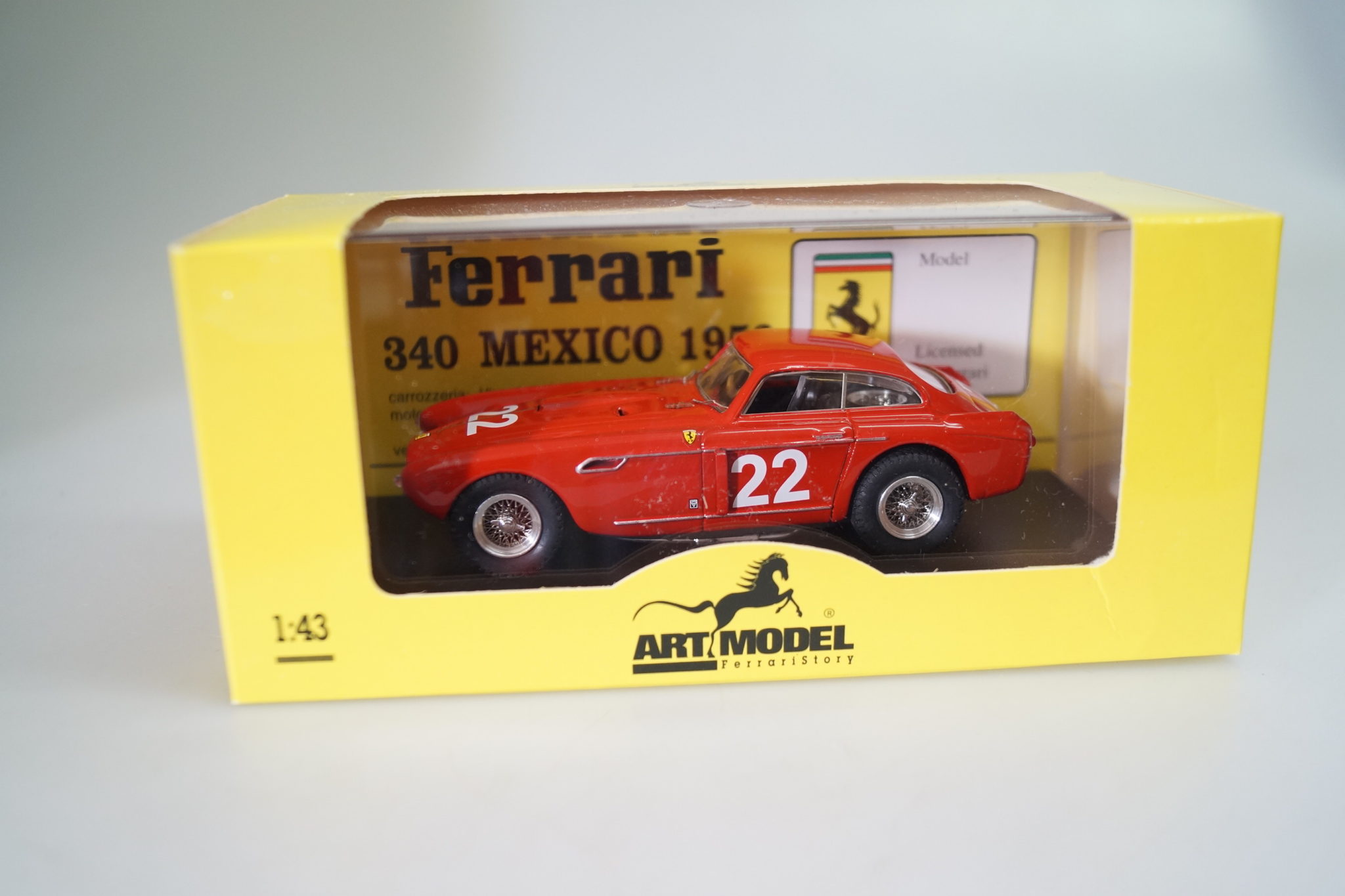 ArtModel Ferrari 340 Mexico Street 1/43 - Miniature Italienne, Excellent État, Sans Boîte
