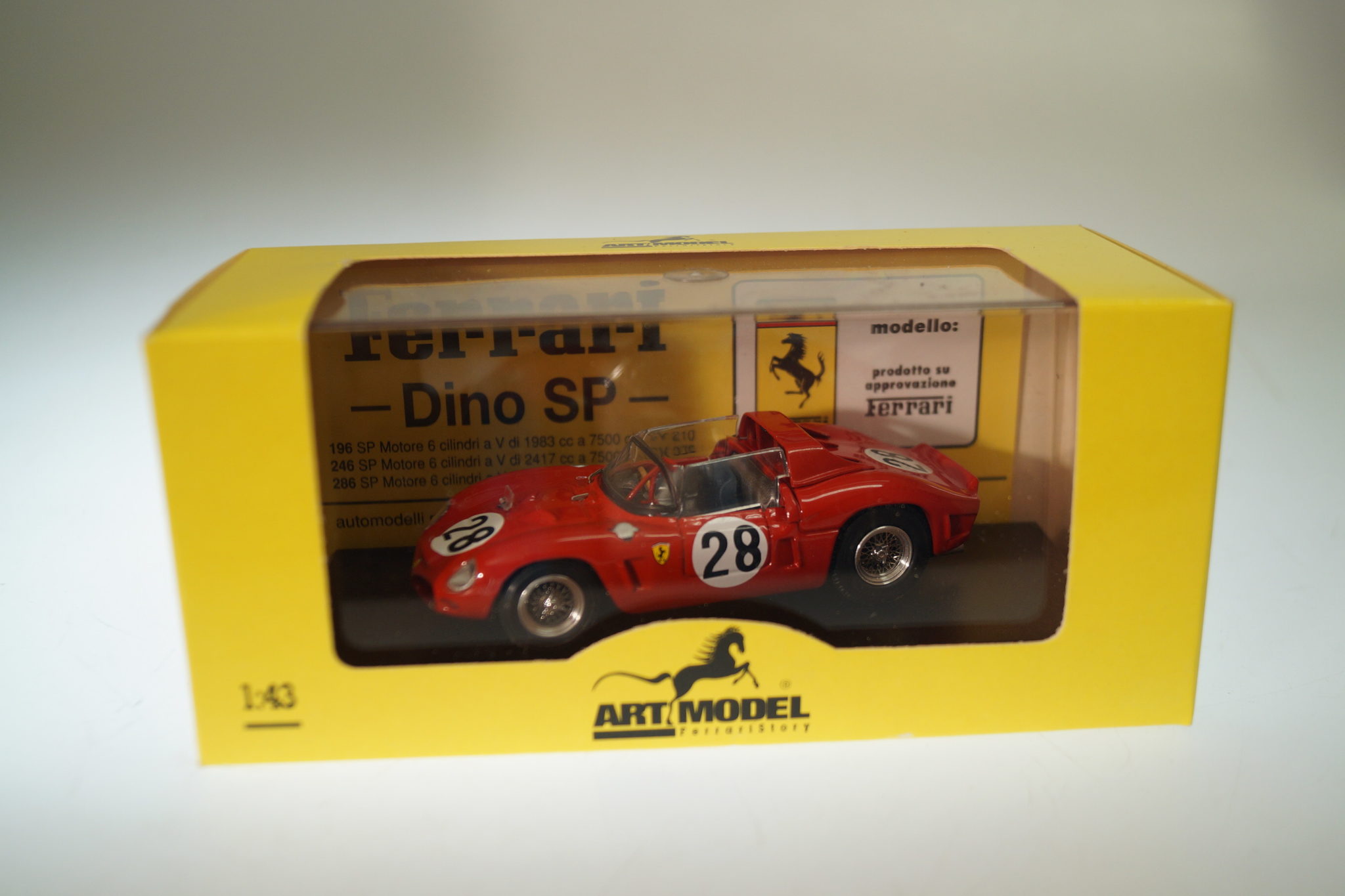 1:43 Art Model ART035 Ferrari Dino 246SP Le Mans 1962, neu