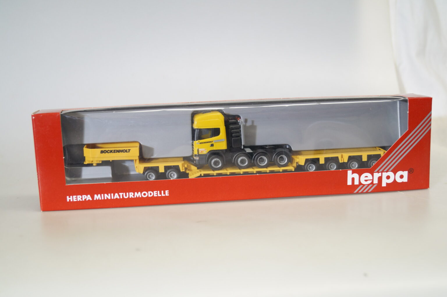 1:87 Herpa 147538 Scania Schwerlast Sz Bockenholt, Neuw. Ovp 