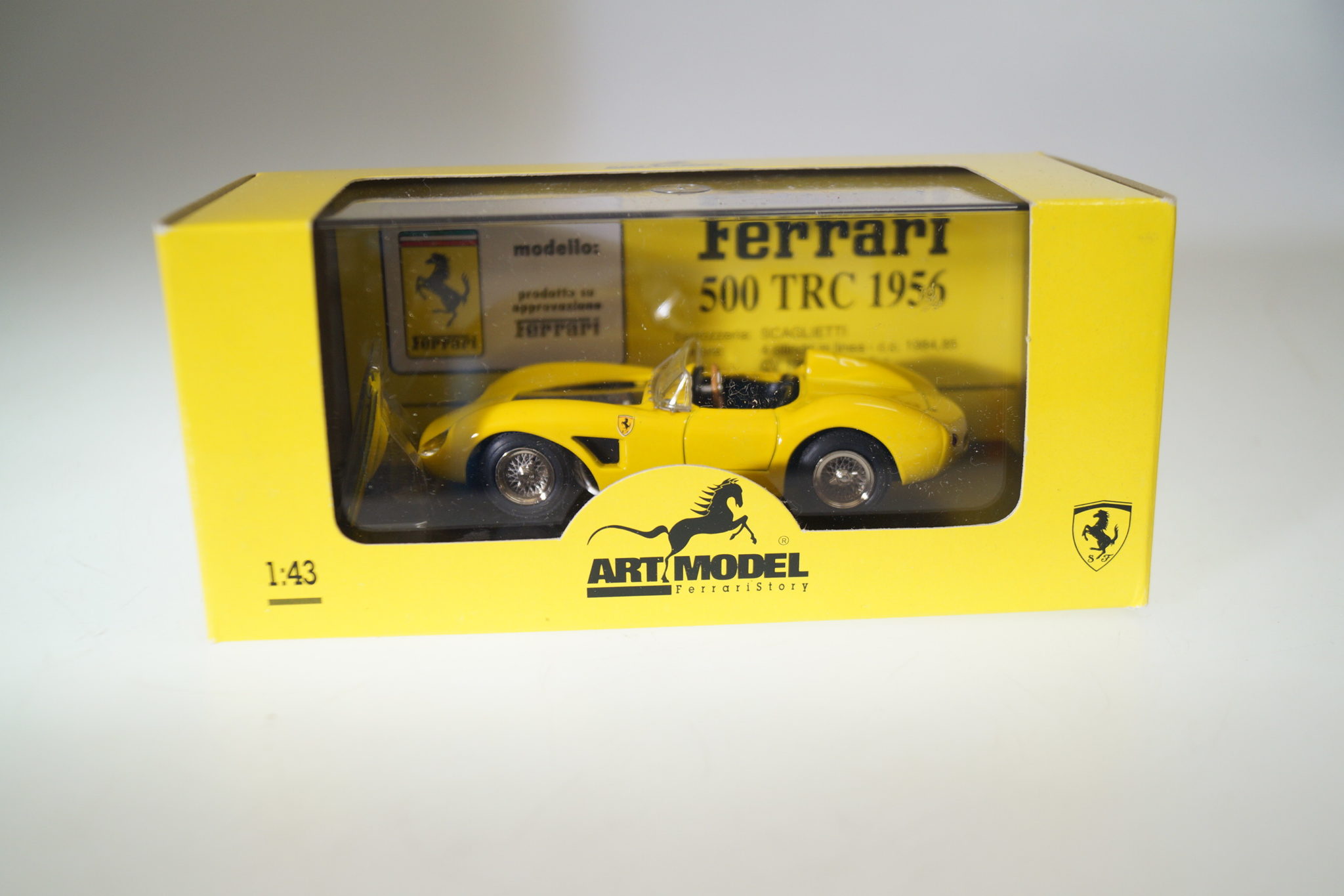 1:43 Art Model ART015 Ferrari 500 TRC 1956 yellow, neu
