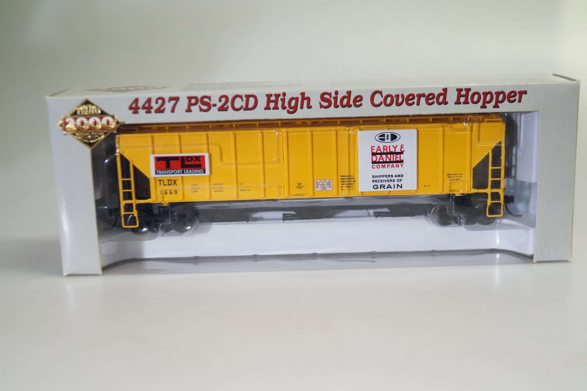h0: 21371 Proto 2000 PS2-CD High-Side Covered Hopper TLDX-E&D #7669, neuw./ovp