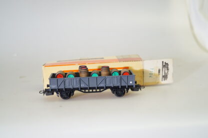 h0 Electrotren 1104 Niederbordwagen mit Fässern, neuw./ovp