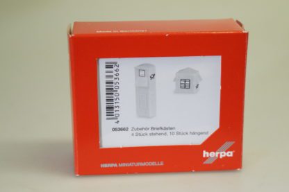 1:87 Herpa 053662 Zubehör-Satz Briefkästen, neu
