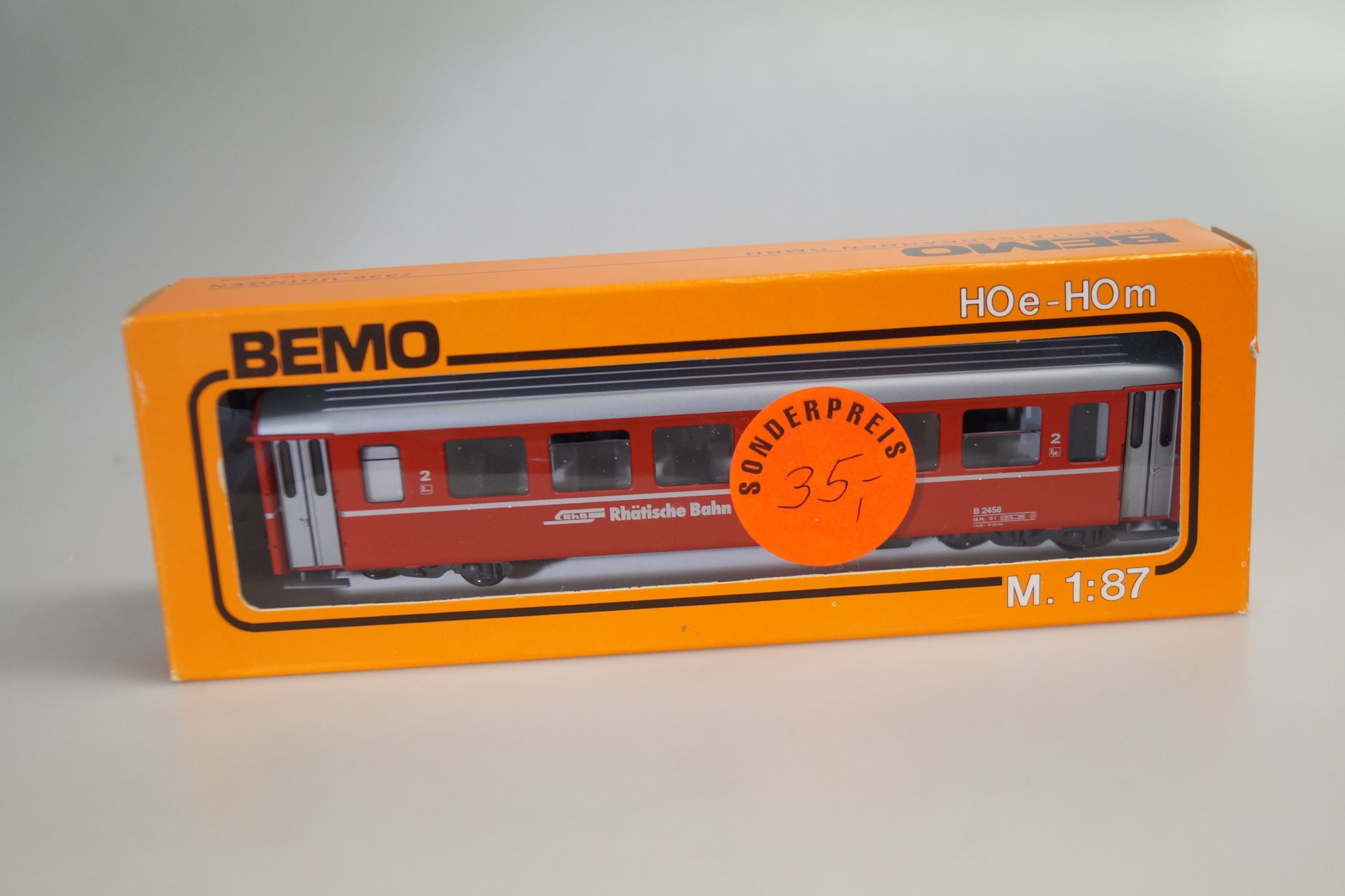 Bemo 3260 Personenwagen RhB B 2458, Neu - Gearontologist