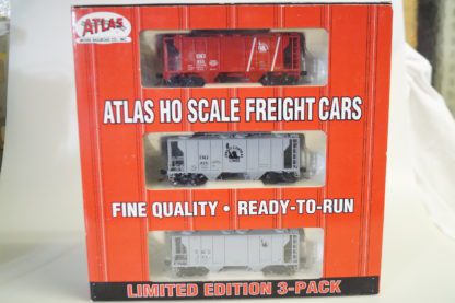 H0 Atlas 3x 2-Bay Hopper: Jersey Central Lines, neu