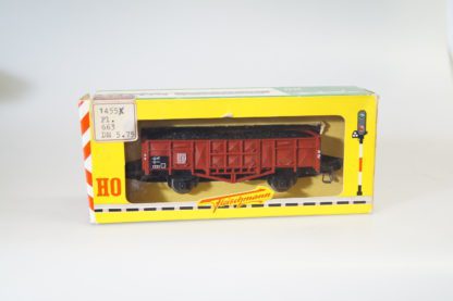 h0 Fleischmann 1455 Güterwagen Omm + Kohleladung, top/ovp