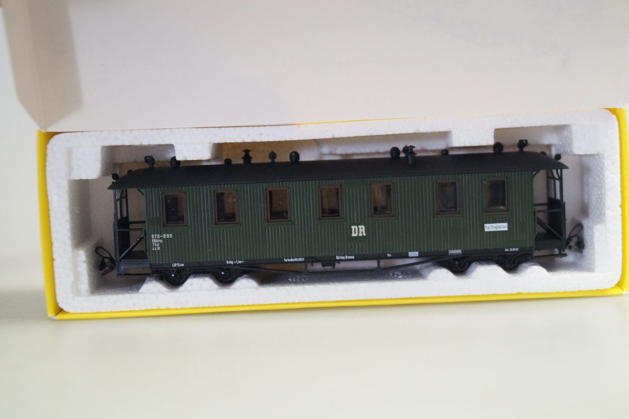 h0e PMT 5-2501 Traglastenwagen Prignitz DR Ep3 Holzaufbau, neuw./ovp