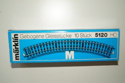 H0: Märklin M-Gleis 5120 Gebogenes 10x Gleisstück, neu/ovp
