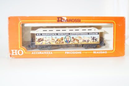 h0 Rivarossi 2998 Barnum's Special Advertising Coach, top/ovp