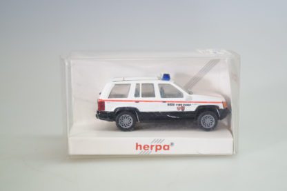 1:87 Herpa 042192 Jeep Grand Cherokee Fire Chief Schweden, neu