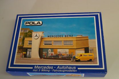 H0: Pola Bausatz Meister-Modell 161 Mercedes-Autohaus, neu