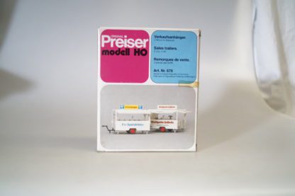 1:87 Preiser Bausatz 676 Verkaufsanhänger 2 Stück, neuw./ovp