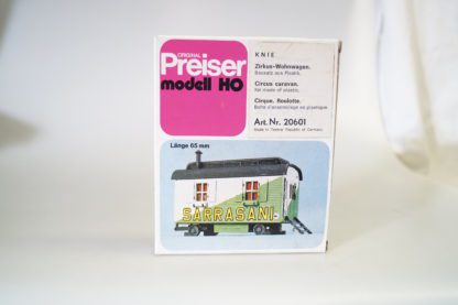 1:87 Preiser Bausatz 601 Zirkus-Wohnwagen Sarrasani, neuw./ovp