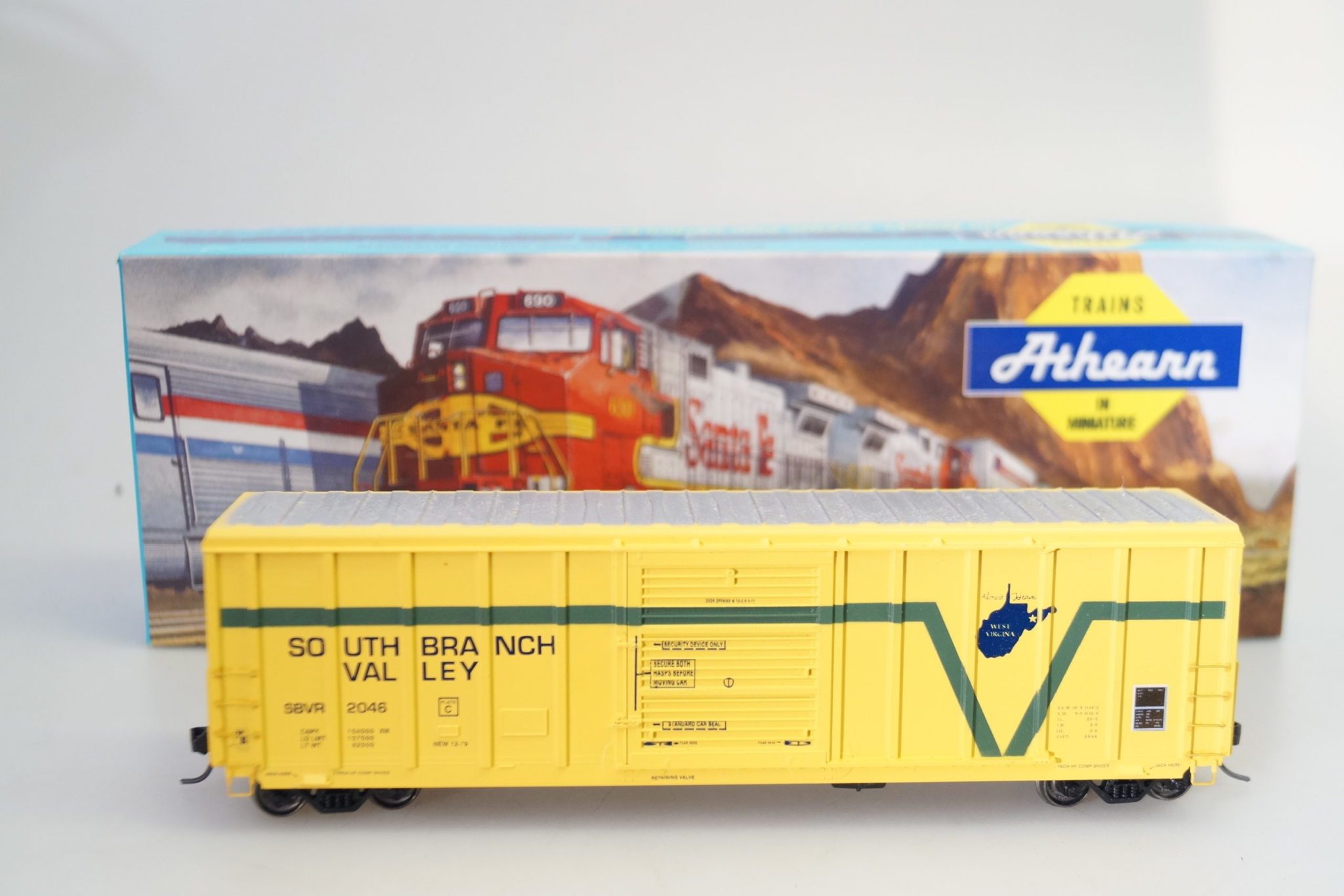 187 05809 Athearn 50' PS Boxcar South Branch Valley, top/ovp gearontologist