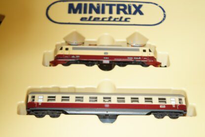 Spur N: Minitrix 1910 TEE-Set mit Lok Br 112 309-0, neuw./ovp – Bild 2