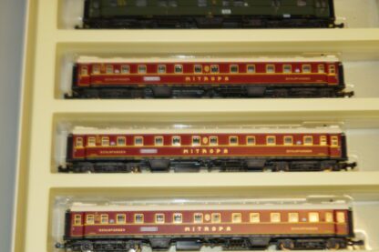 Spur N: Minitrix 11088 DR-Schlafwagenzug D 70 1934, neuw./ovp – Bild 4
