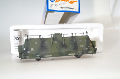 H0 Roco 46110-1 DR Panzerzug Kommandantur-Wagen tarnfarben, ovp/gesupert