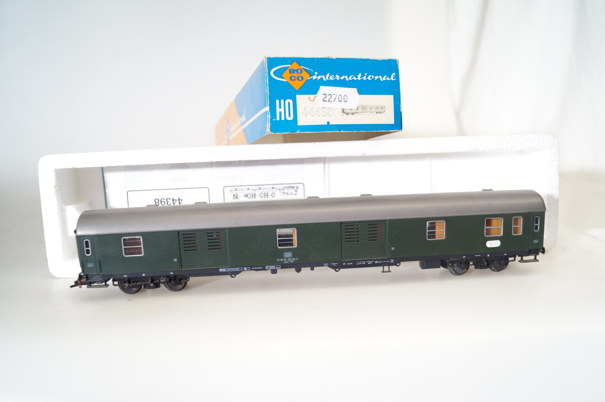 H0 Roco 44458 D-Zug-Gepäckwagen, AC-Achsen/ovp/BEL.