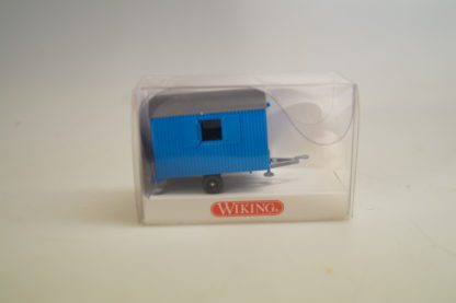 1:87 Wiking 656 03 20 Bauwagen blau, neu