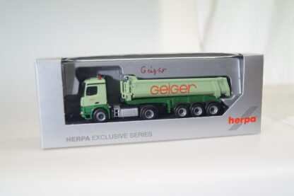 1:87 Herpa 922746 MB Arocs Rundmuldenkipper Geiger, neuw./ovp