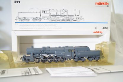 h0 Märklin 3393 Dampflok BR 52 grau, top/ovp/Delta dig.