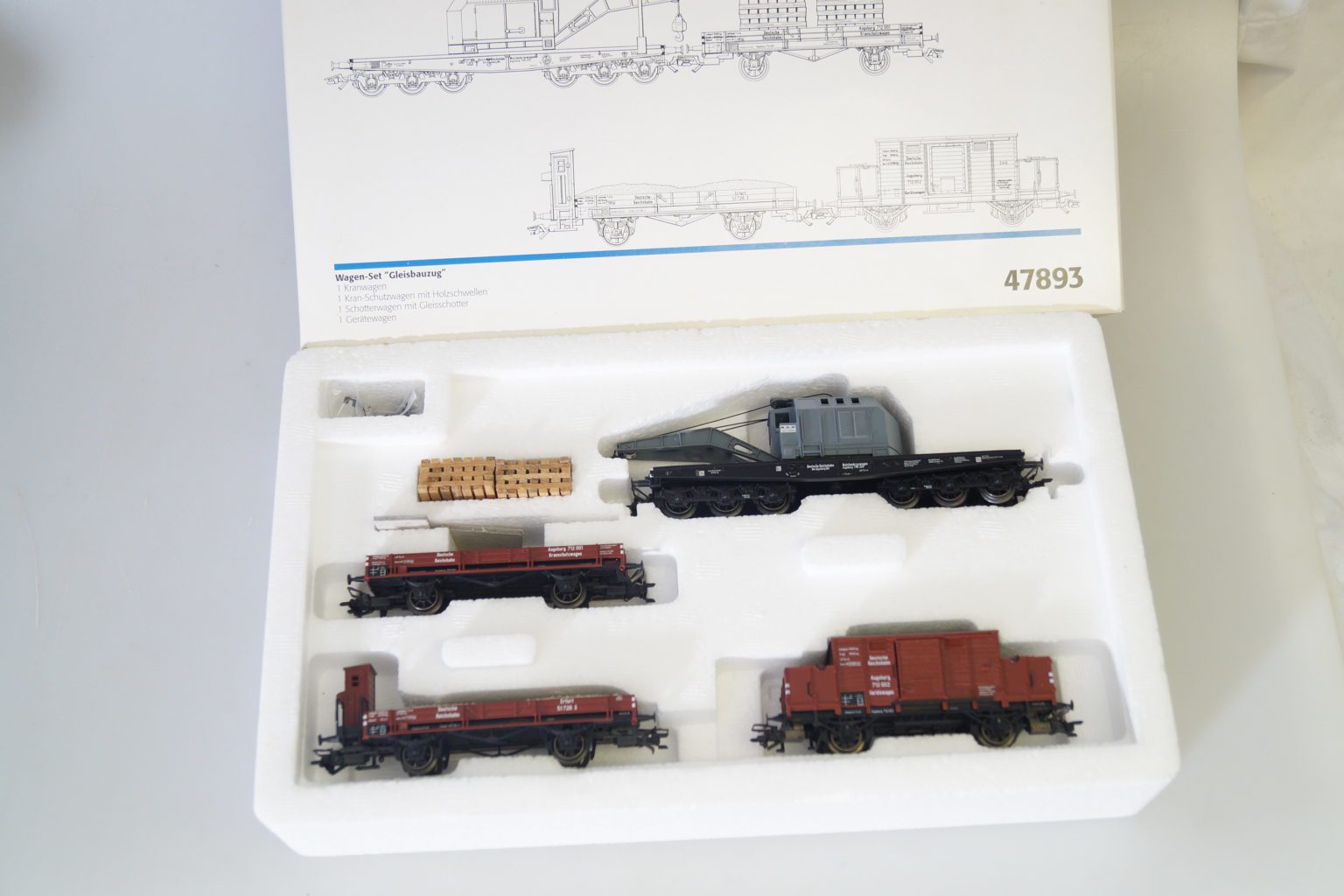 h0 Märklin 47893 Gleisbauzug, top/ovp – gearontologist