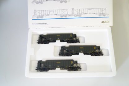 H0: Märklin 46801 3x Kohletrichterwagen Bayr.Staatsbahn - top/ovp