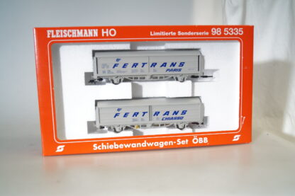 H0 Fleischmann 985335 Schiebewandwagen-Set Fertrans ÖBB, neuw./ovp/lim.