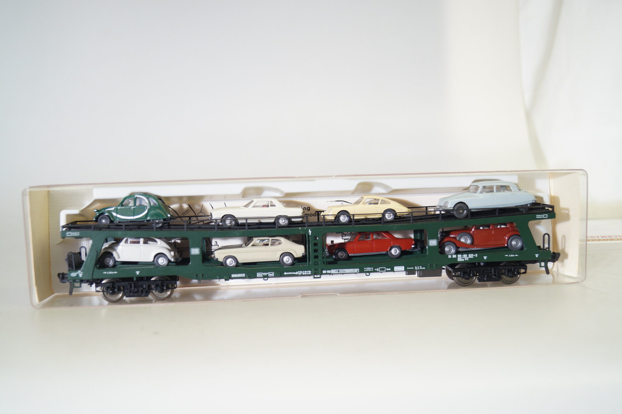 H0 Fleischmann 5284 Autotransportwagen, TOP/OVP/Beladung gearontologist