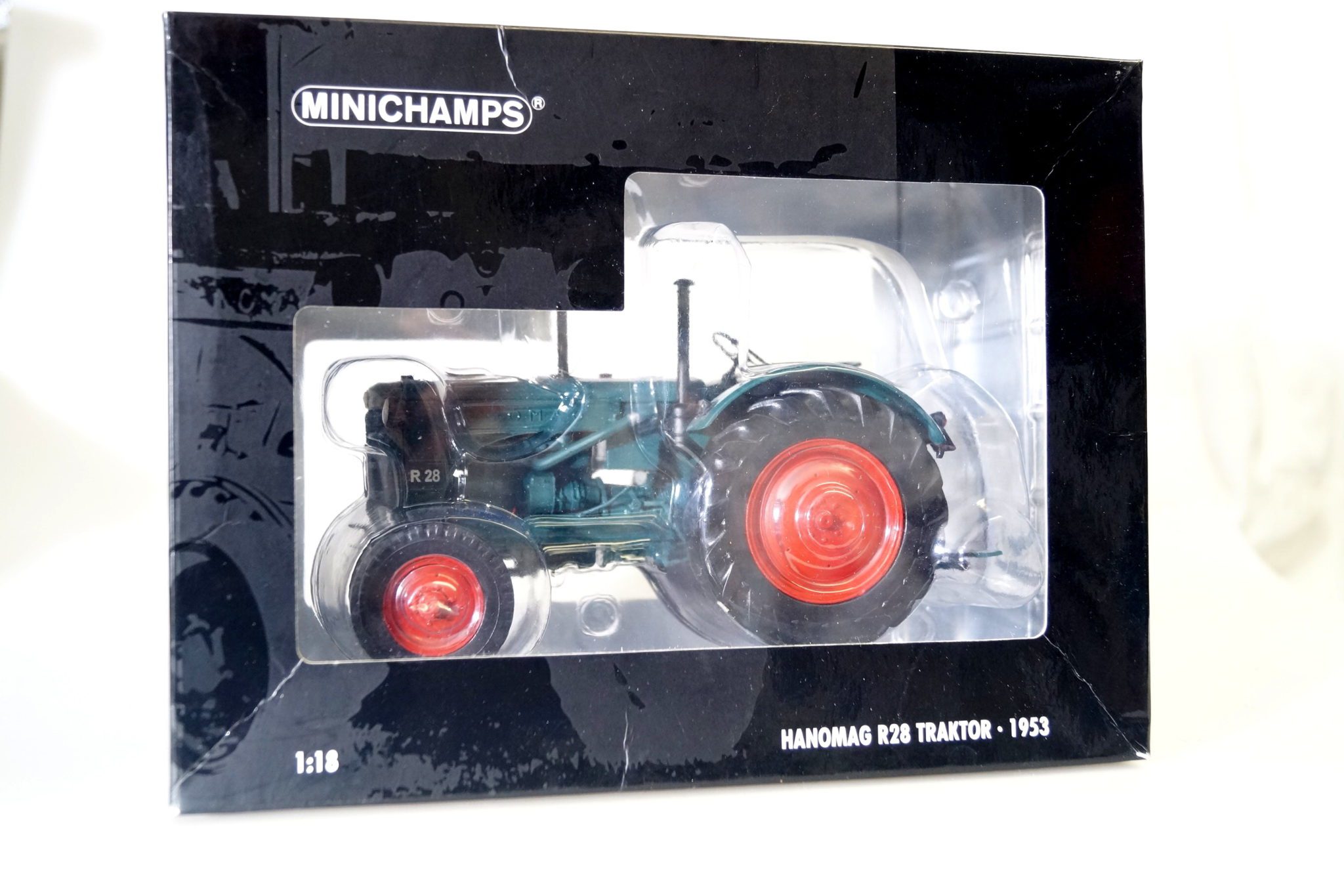 1:18 Minichamps 153070 Hanomag R28 Traktor 1953, top/ovp
