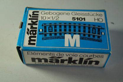 H0: Märklin M-Gleis 5101 10x Gebogene Gleisstücke 10×1/2, top/ovp