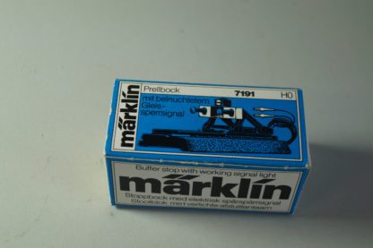 H0: Märklin M-Gleis 7191 Prellbock + bel.Sperrsignal, neuw./ovp