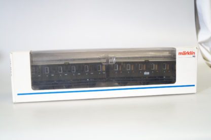 h0 Märklin 4308 Doppel-Abteilwagen 3.Kl., top/ovp