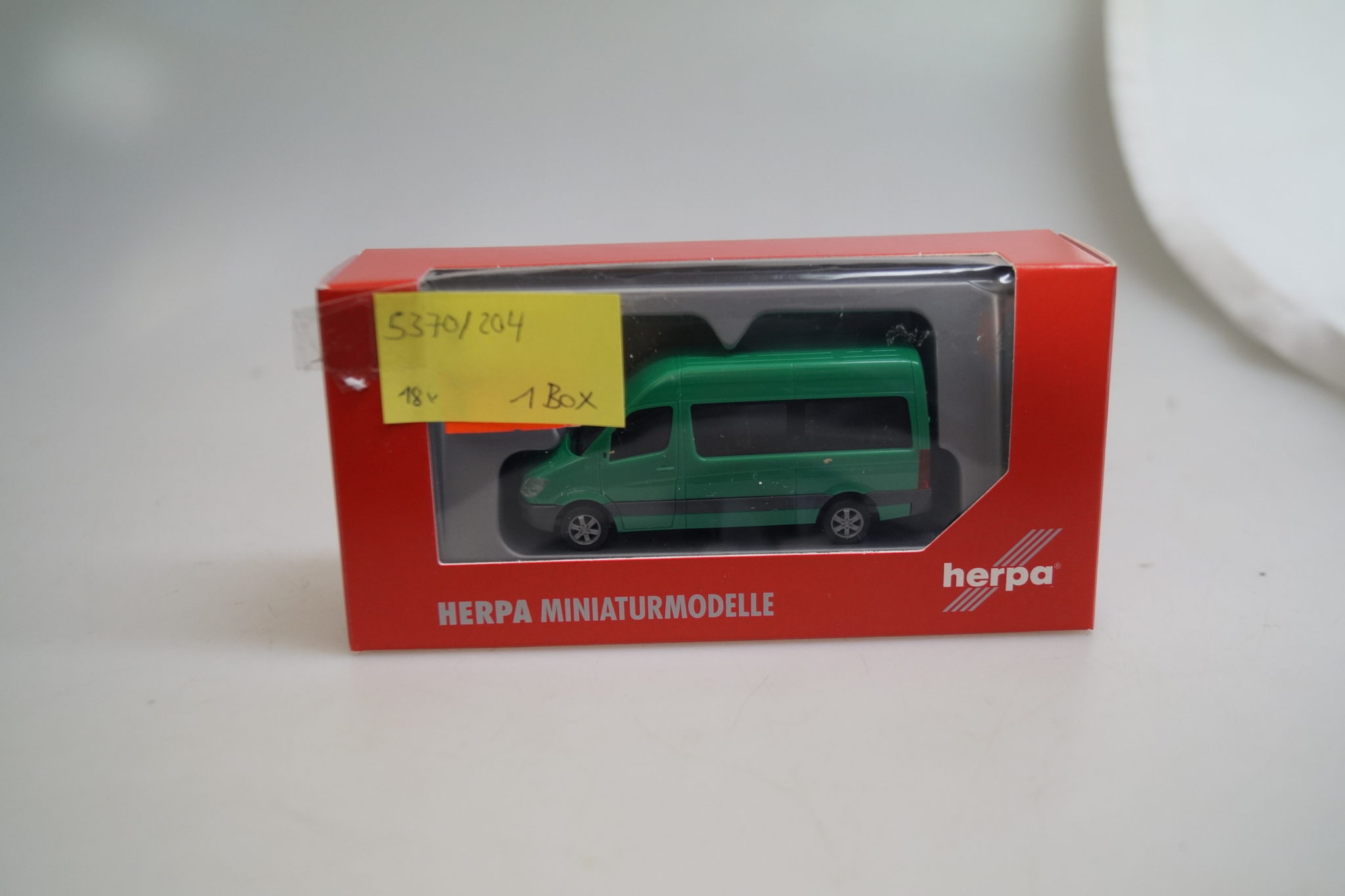 Miniature HERPA ProRail Mercedes Sprinter échelle 1/87 – Camion Blanc Métal Et Plastique – HER947855