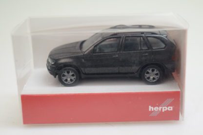 1:87 Herpa 032841 BMW X5 schwarz-grau-met., neu