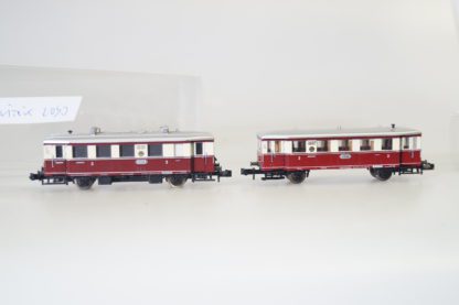 Spur N  Minitrix 2090 Dieseltriebwagen 2090 + Beiwagen, top/Ersatz-Vp