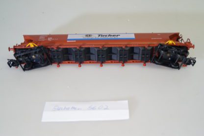 h0 Electrotren 6307 2 Plattformwagen TRANSFESA, top/ovp – Bild 2