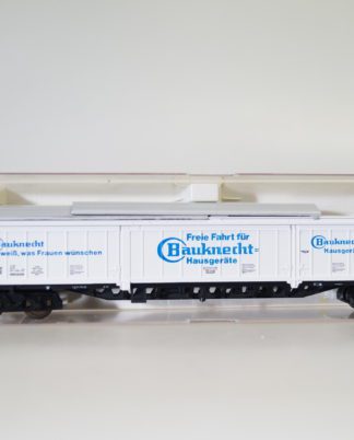 H0: Fleischmann 5389 SCHIEBEWANDWAGEN 'BAUKNECHT', TOP/OVP