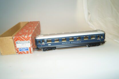 h0 Märklin 4014 Personenwagen blau, 346/6 1.Kl., top/Rautenkarton